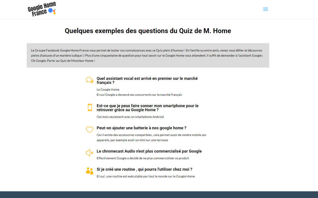 Google Home France